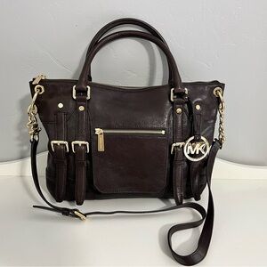 Rich brown leather Michael Kors Handbag